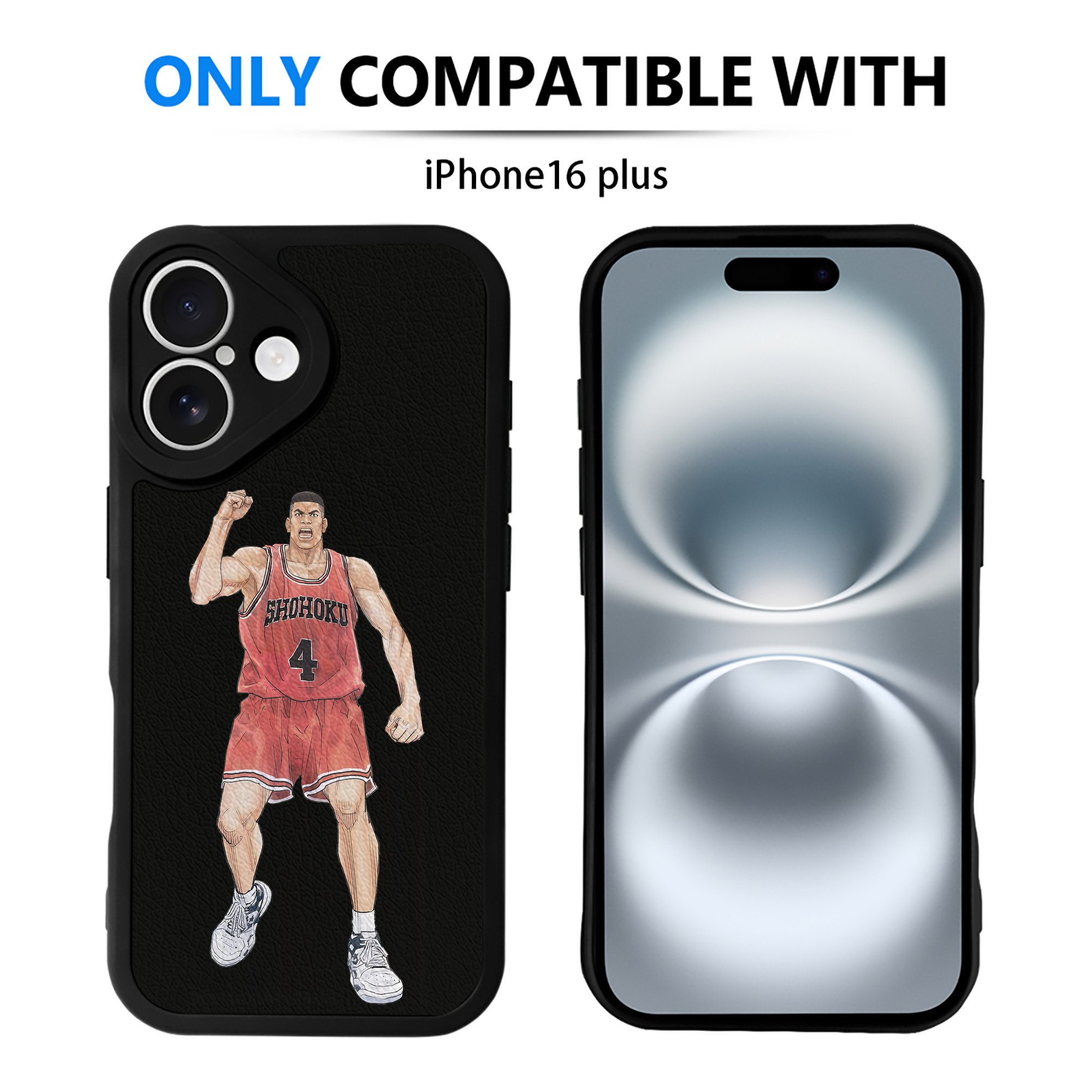 （画像用） SLAM DUNK／スラムダンク 【iPhone 16シリーズ対応】シリコンスマホケース（レザー調） 材質：シリコン
